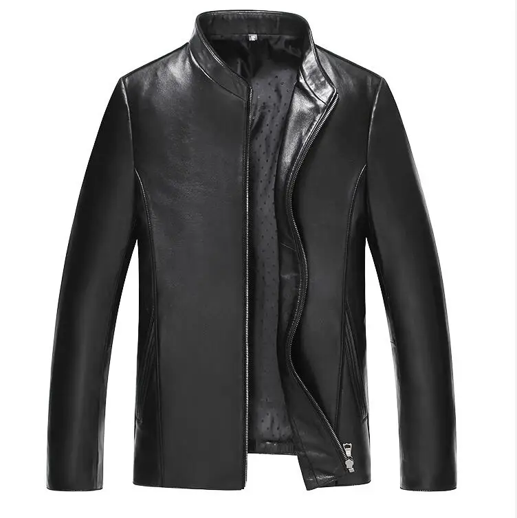 

Men's Winter Jacket 100% Genuine leather Men's Sheepskin Slim Short Leather Jacket