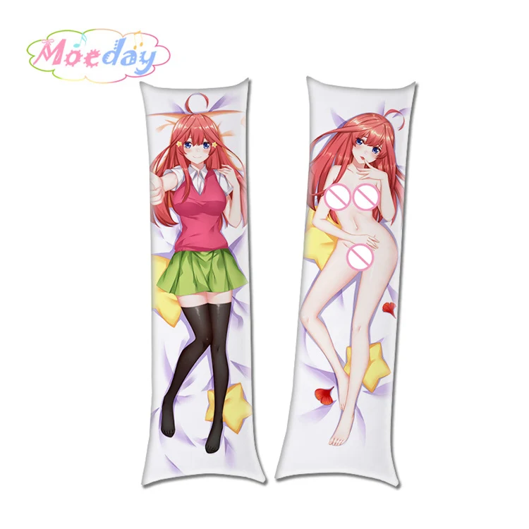 Темный хаки The Quintessential Quintuplets Anime Characters Nakano Miku Nino Itsuki Sister Dakimakura Pillow Covers - Цвет: Темный хаки