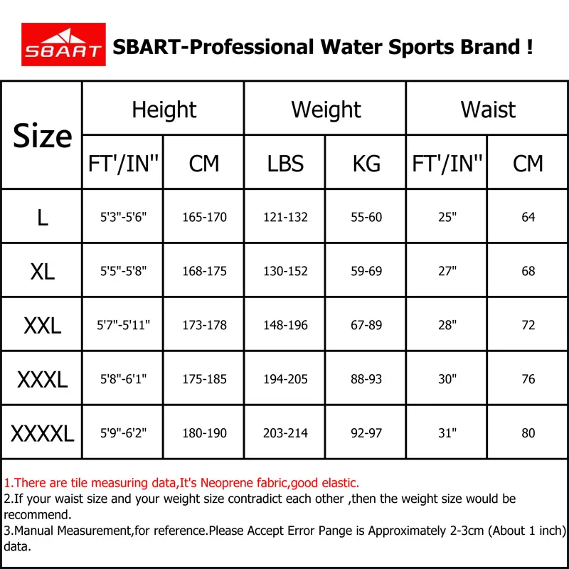 

SBART 3MM Neoprene Diving Wetsuits Pants Men Surfing Diving Sports Leggings Swimsuits Pant Legging Swim Surf Dive Swimwear Pants
