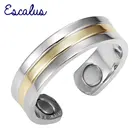 Эскалакс обручальные ленты магнитное женское кольцо 2 тона серебряного цвета классические изменяемые женские Магнитные Модные кольца ювелирные изделия очаровательные