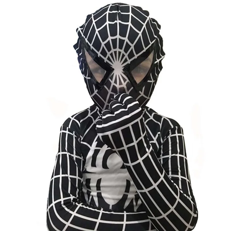 3d marvel legends черный костюм Человека паука для детей взрослых выпускного вечера