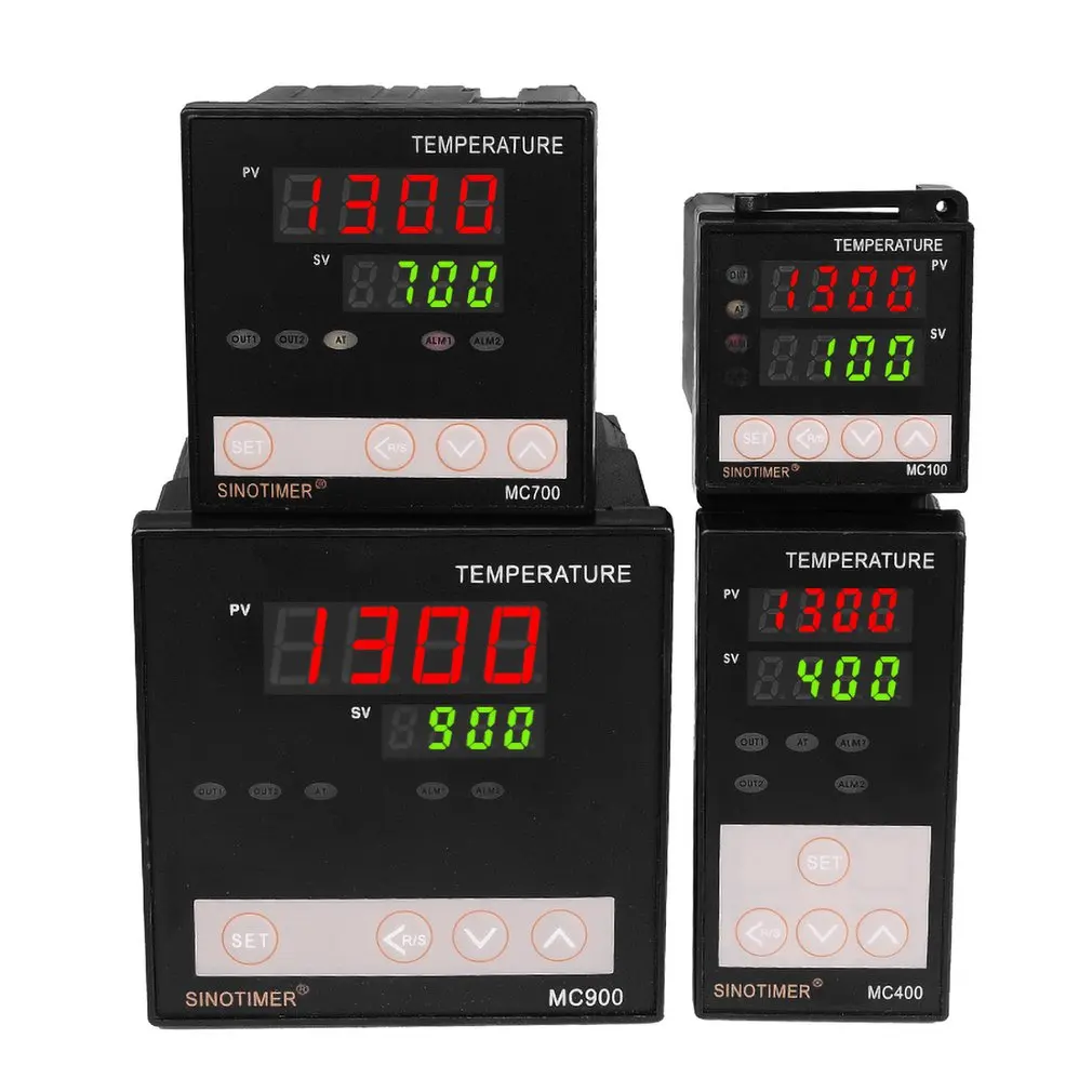 SINOTIMER Universal Input PID Temperature Controller Thermostat Sensor K Thermocouple Regulator Relay Output Heat Cool Alarm |