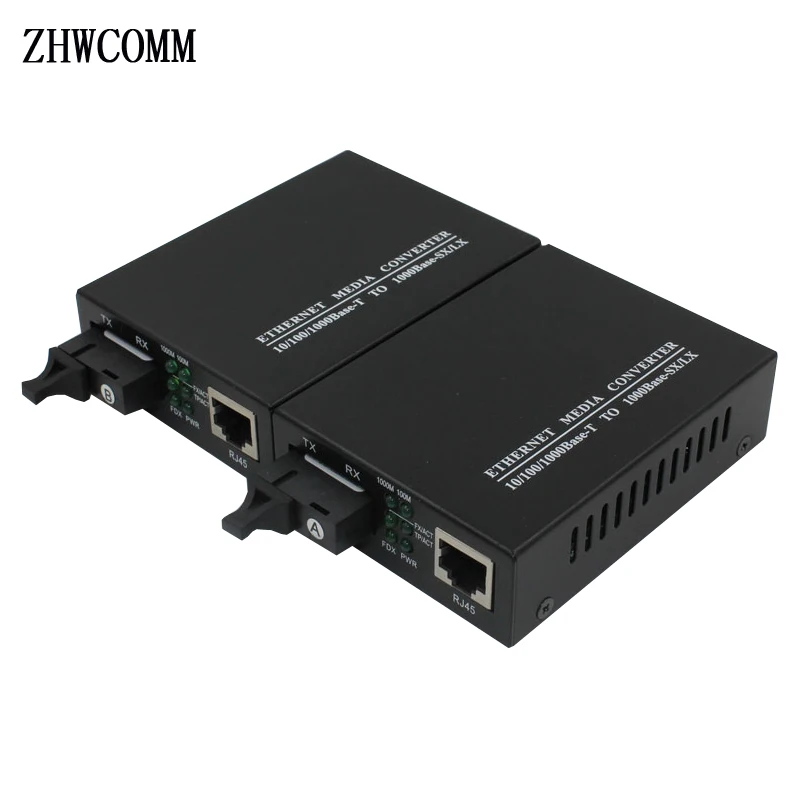 

1pair 10/100/1000Mbps fiber Optic transceiver SC interface 20KM Fast Ethernet Media Converter free shipping