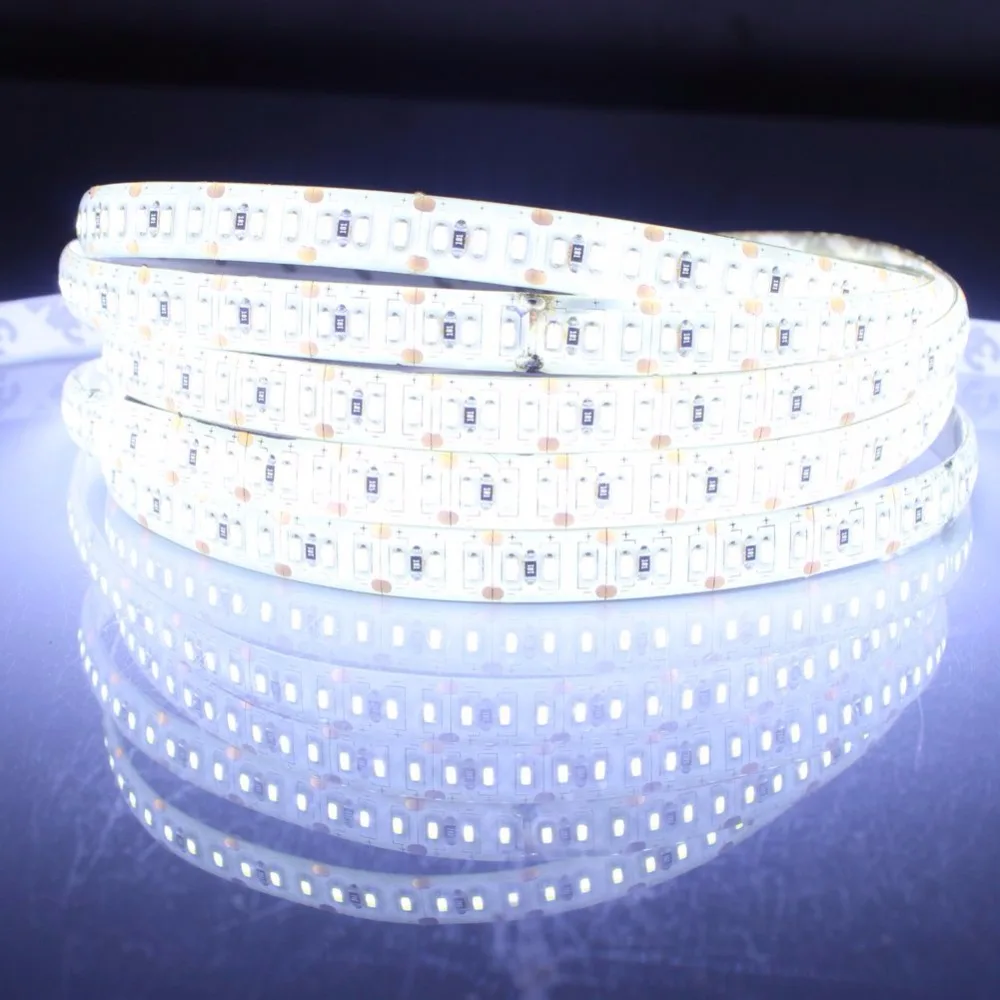 Фото Светодиодная ленсветильник smd 3014 led 5m Водонепроницаемая IP65 и не Водонепроницаемая IP20 DC 12V 3000K 6500K белый теплый белый №2