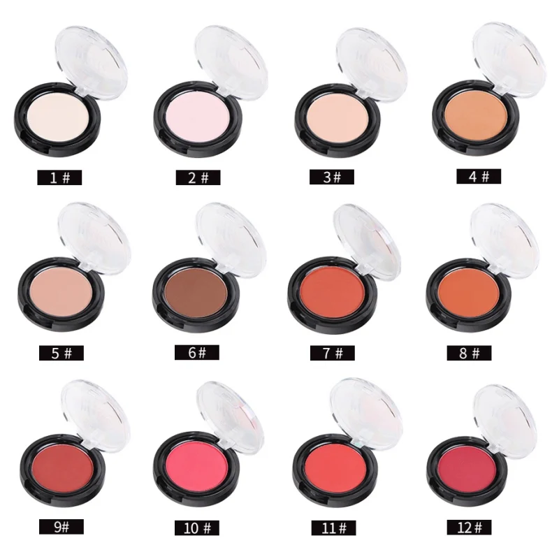 1 шт. одноцветная матовая пудра для теней век водостойкая долговечная бархатная