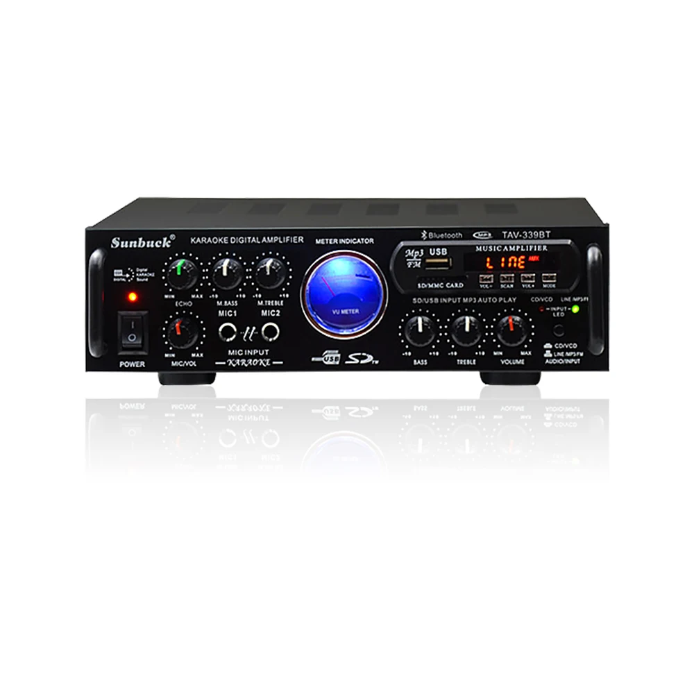 SUNBUCK 2 0 каналов HiFi Bluetooth Стерео AV усилитель домашний кинотеатр аудио Радио