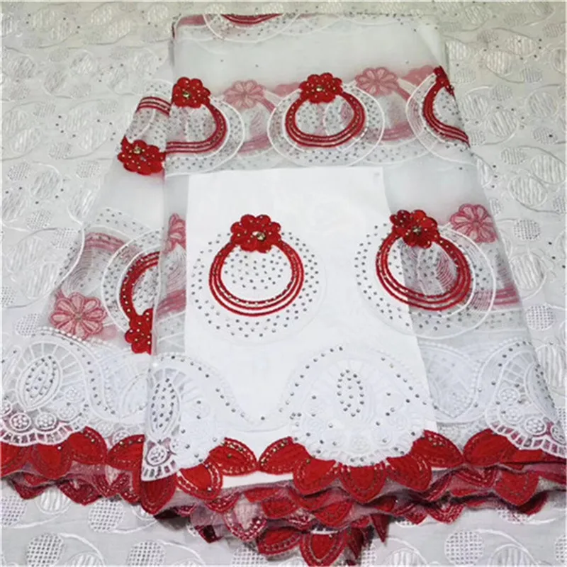 2019 Новое поступление африканская кружевная ткань высокого качества черный цвет