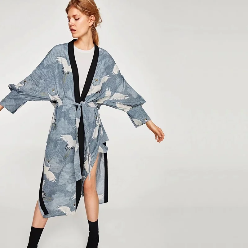 Женская длинная рубашка kimonos 2018 японское кимоно harajuku кардиган блузка Японская