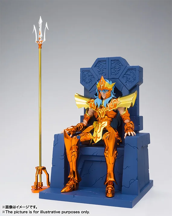 Подлинная Bandai Tamashii нация Святой одежды Миф EX Святой Сейя морской император Посейдон-императорский трон набор-фигурка