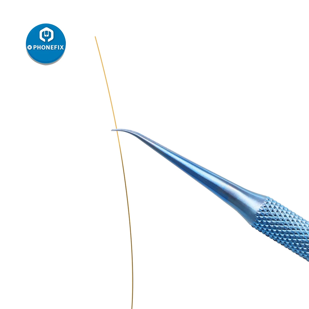 Точность Титан сплав Fly Line Пинцет для предотвращения оставления отпечатков