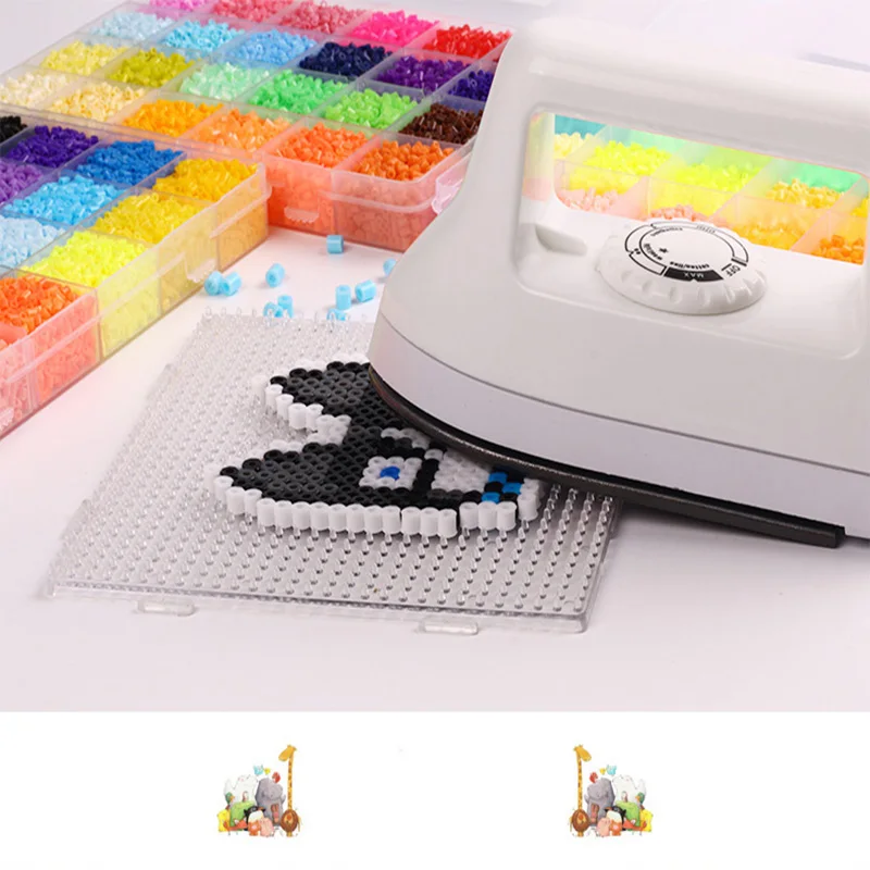 Белый сухой утюг для perler бисер Хама бусины головоломки Pegboard Perler бисер Утюг с регулируемой температурой глажка быстрее