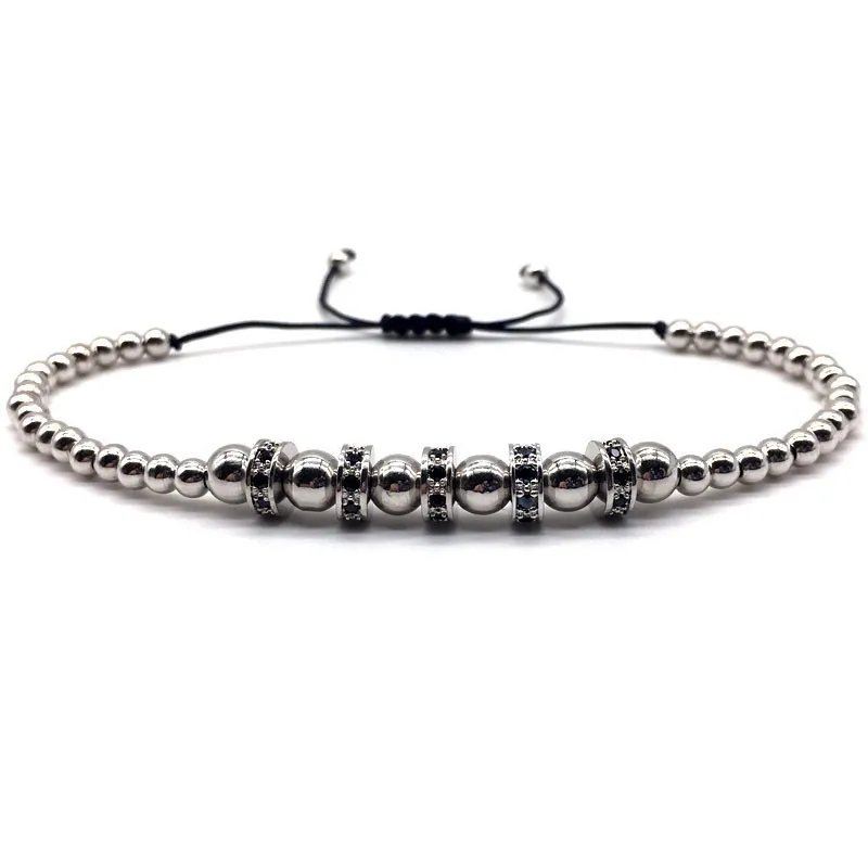 2020 Новый трендовый мужской браслет амулет модный геометрический проложить CZ