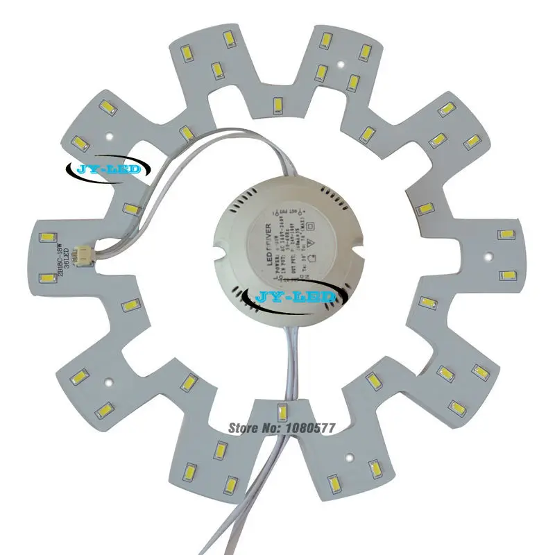 Фото 18 Вт SMD 5730 светодиодный потолочный светильник Панель Форма Шестерни AC180-260V для съемного пластина диск с магнитным винтом + светодиодный драй... №2
