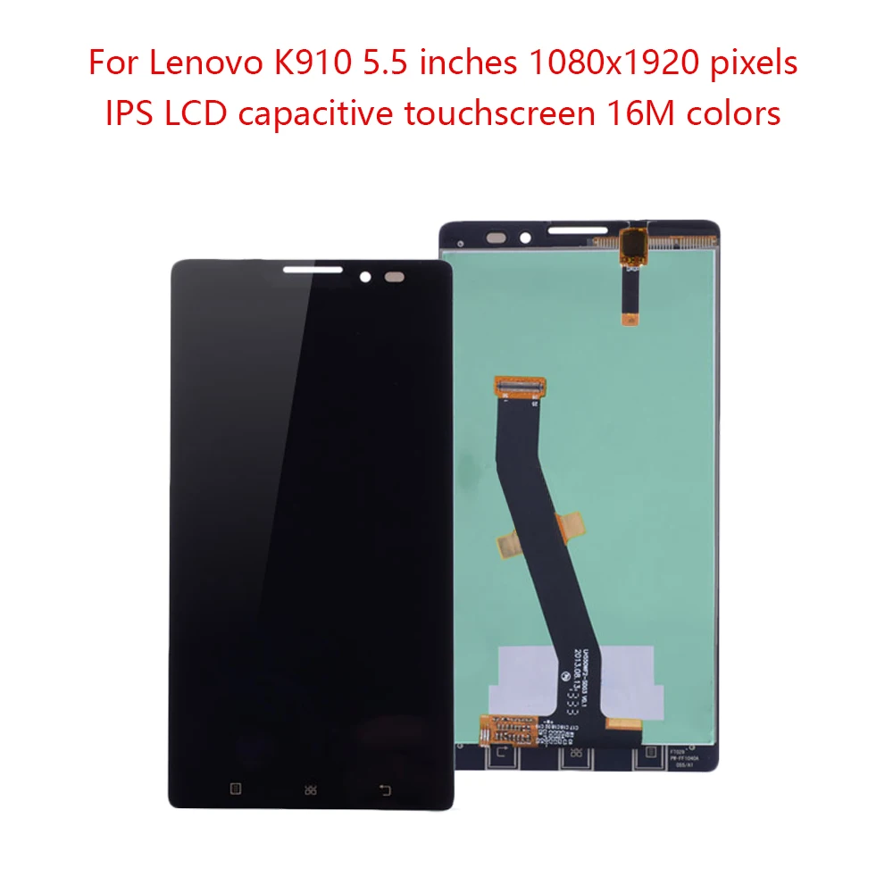 Оригинальный 5 &quotдисплей для Lenovo Vibe Z LCD сенсорный экран с рамкой дигитайзер LENOVO
