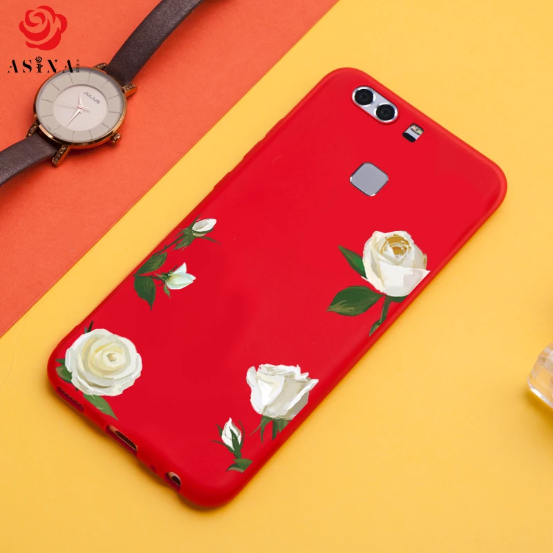ASINA силиконовый чехол с красивыми цветами для Huawei P9 оригинальным 3D рельефом Plus