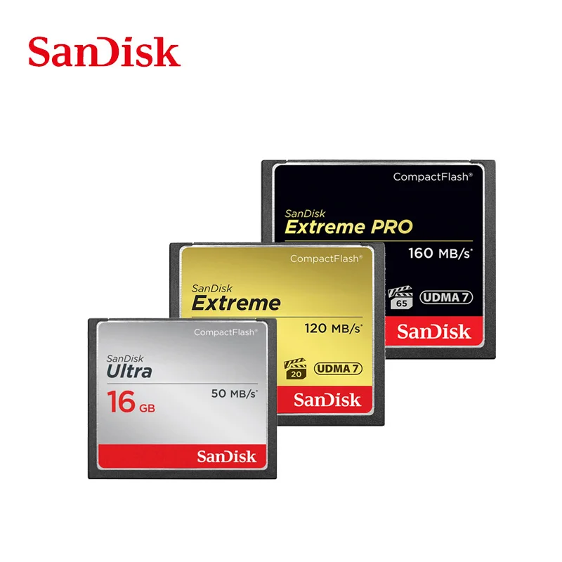 Карта памяти SanDisk 16 ГБ карта CF extreme PRO 32 высокоскоростная 64 Гб компактная флеш для