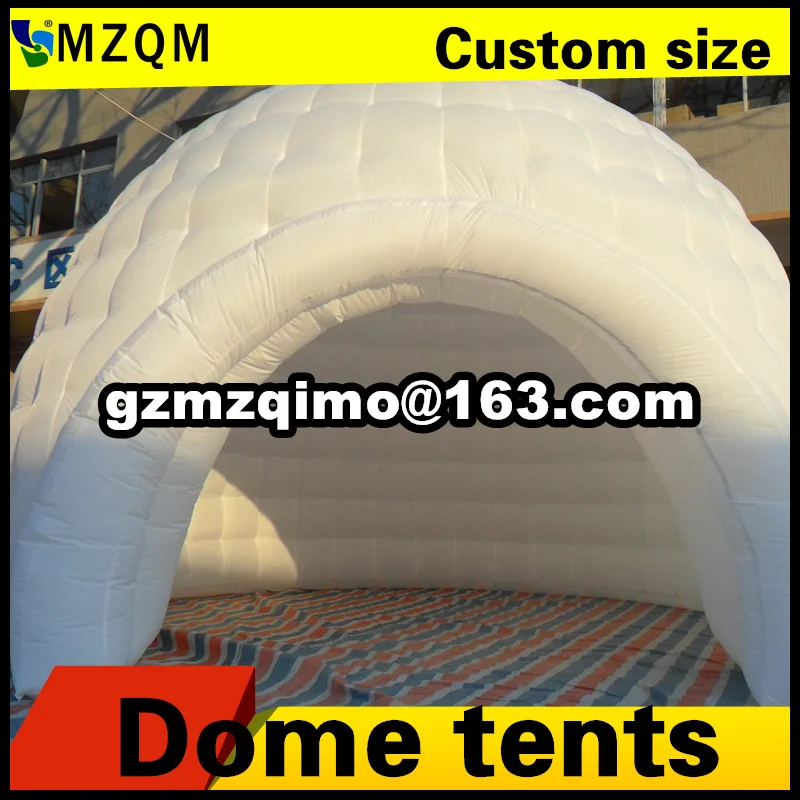 Новейший дизайн надувная купольная палатка MZQM садовая Igloo освещение надувные