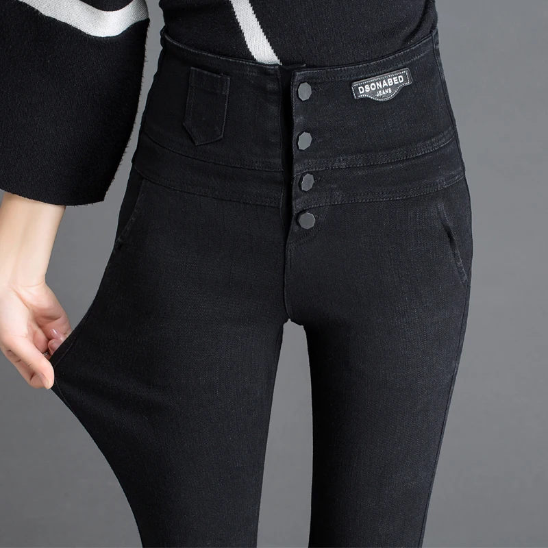 Новинка 2017 Весна Осень Женские Брюки карандаш женские брюки с высокой талией