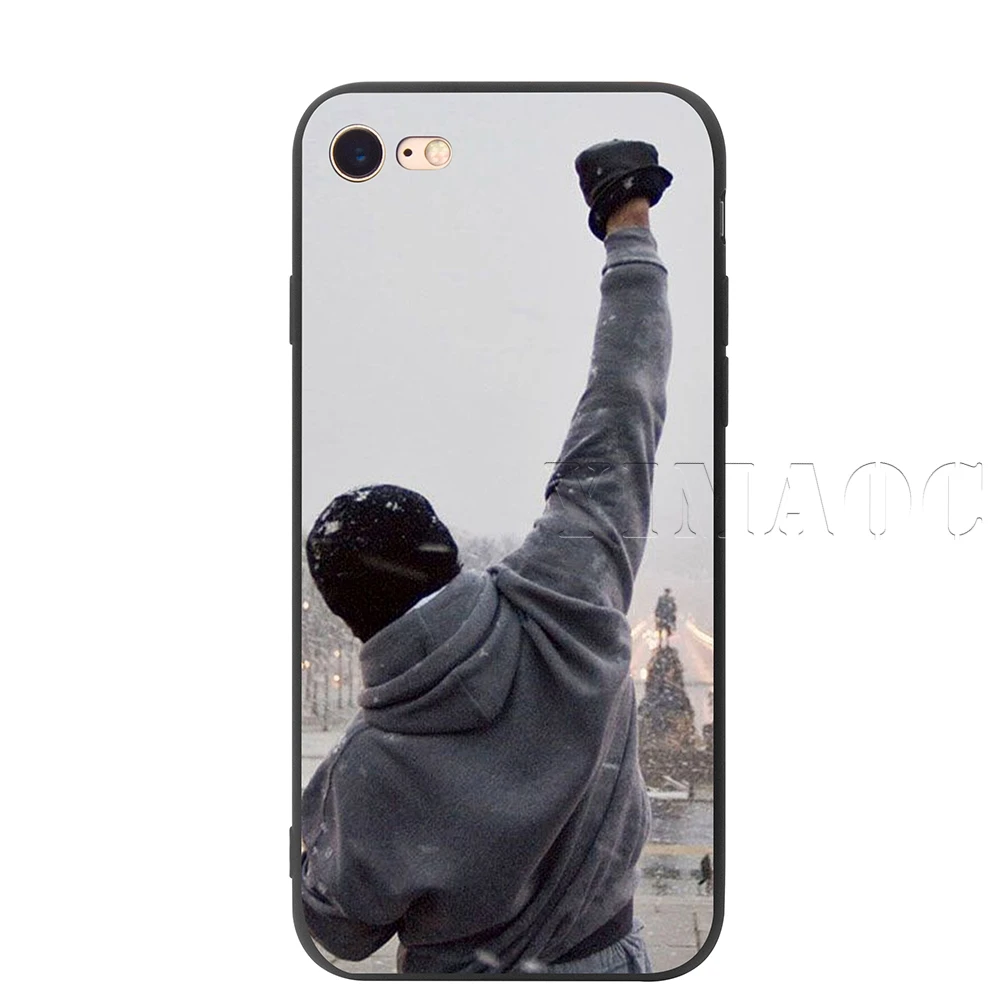 YIMAOC Рокки Бальбоа силиконовый мягкий чехол для iPhone 11 Pro XS Max XR X 8 7 6 6S Plus 5 5S SE - Цвет: 8