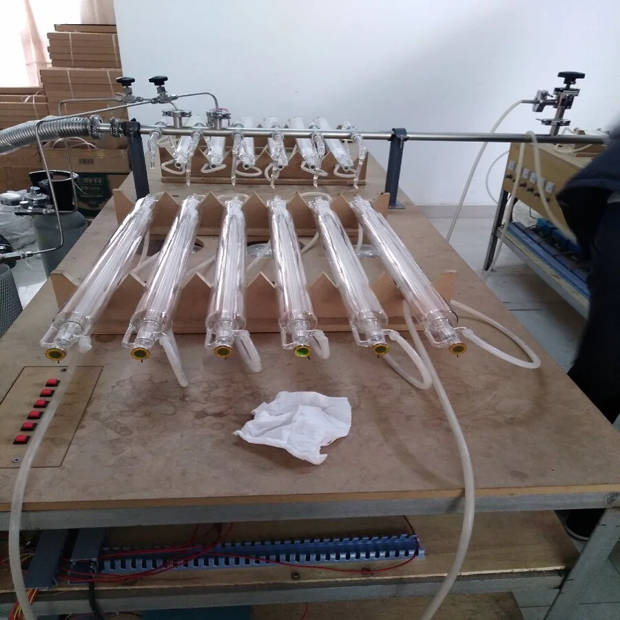 Лазерная трубка CO2 лазерная 40W50W60W80W100W режущая машина аксессуары для