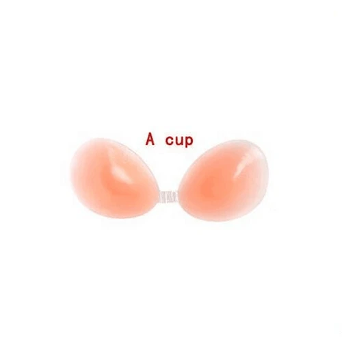 A Cup Сексуальный женский силиконовый бюстгальтер для увеличения груди, бюстгальтер для подтягивания, чашечки для сосков, аксессуары для бюстгальтера с эффектом пуш-ап, треугольные накладки для груди - Цвет: A Cup