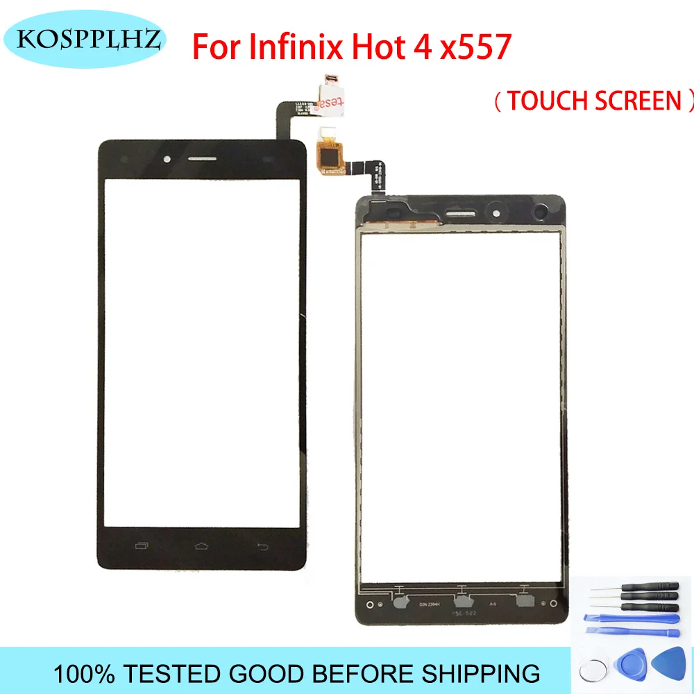 Черное внешнее стекло 5 дюйма для infinix hot 4x557 X556 сменный сенсорный экран линза