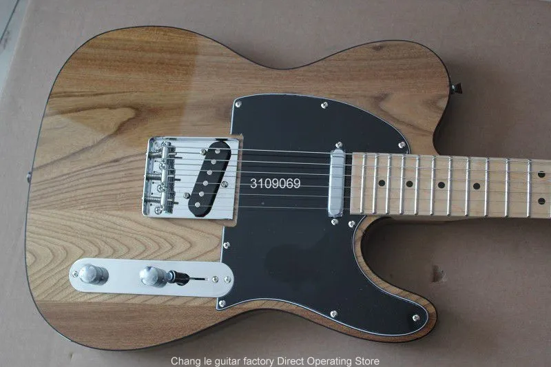 Прямая поставка с фабрики 6 струн Хромовая аппаратная гитара elm из натурального