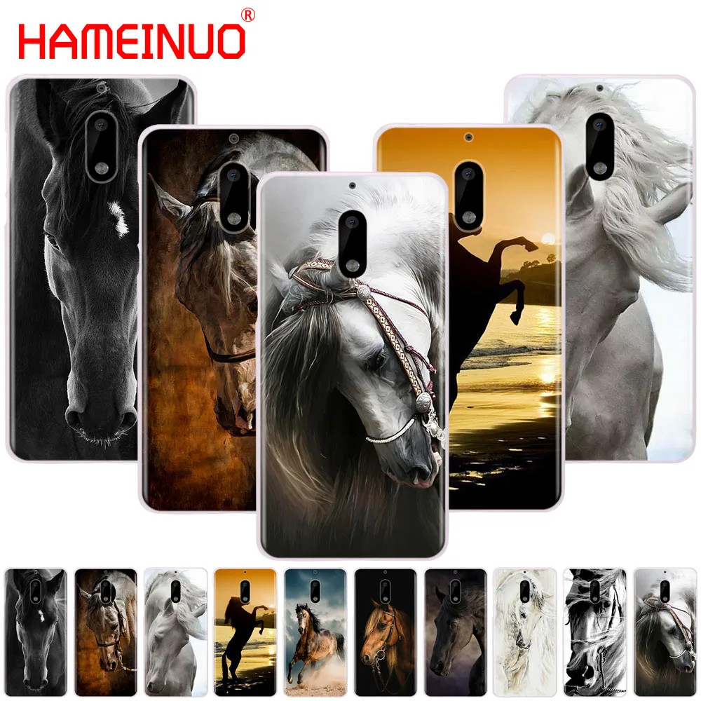 HAMEINUO с принтом животного, лошади крышка чехол для телефона для Nokia 9 8 7 6 5 3 Lumia 640 640XL
