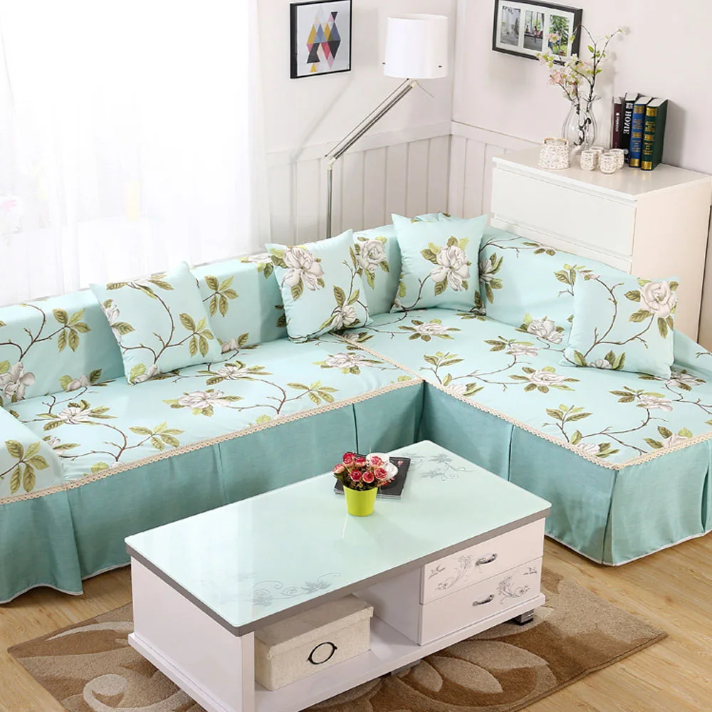 100% полиэстер чехлы для диванов в пасторальном стиле диван на углу украшения