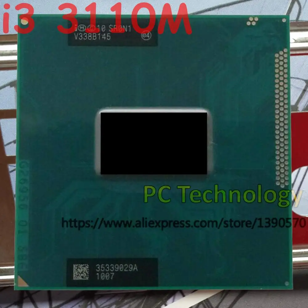 Original Intel Core I3 3110M SR0N1 CPU notebook Processor I3-3110M 3M Cache 2.40GHz Laptop PGA988 supports HM75 HM77 chipset