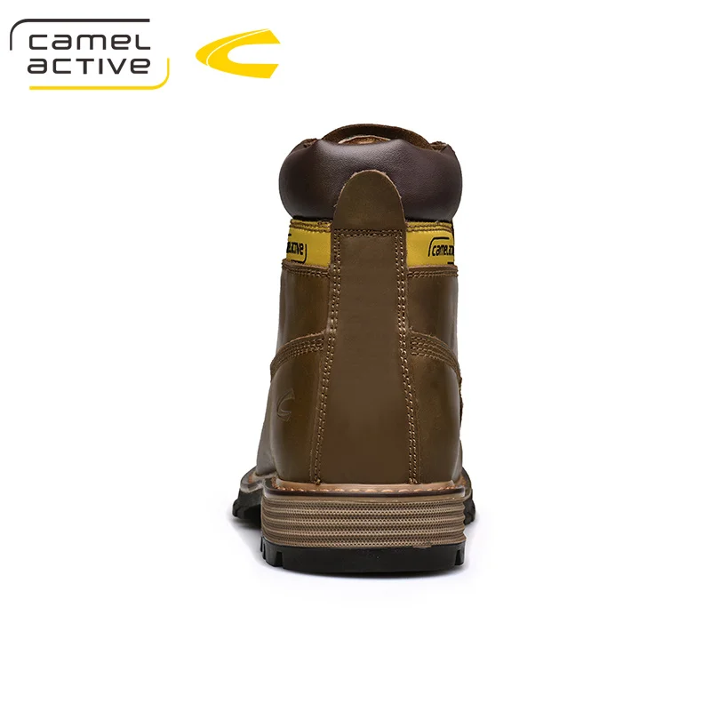 Camel Active/Новинка; мужские ботинки из натуральной кожи; зимние водонепроницаемые ботильоны; ботинки на меху для верховой езды; уличные рабочие ботинки; мужская обувь