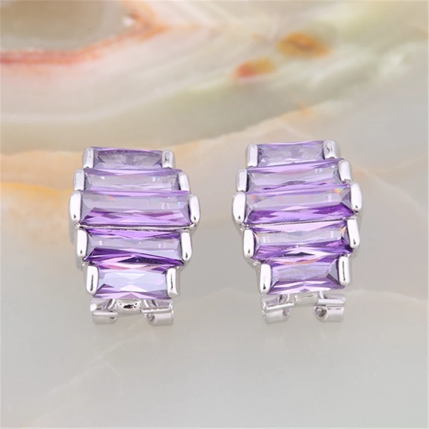 Чжэ вентилятор уникальный геометрический Медь серьгу 5 цветов Мода ААА