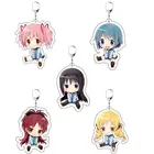Брелок для ключей в виде аниме Puella Magi Madoka Magica, японский мультяшный Канаме Madoka, акриловый держатель для автомобильных ключей, брелок с подвесками