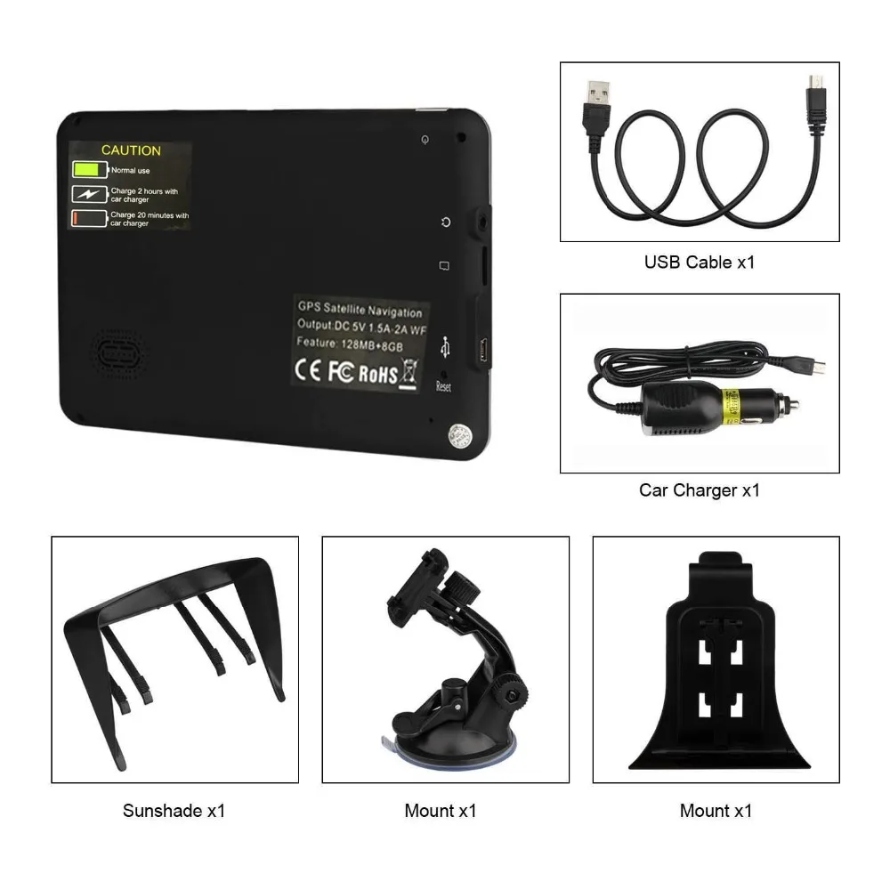 Грузовик gps навигатор Navitel 7 дюймов HD ЖК-экран FM256MB спутниковый голос будет нести чешские навигационные автомобильные аксессуары последние