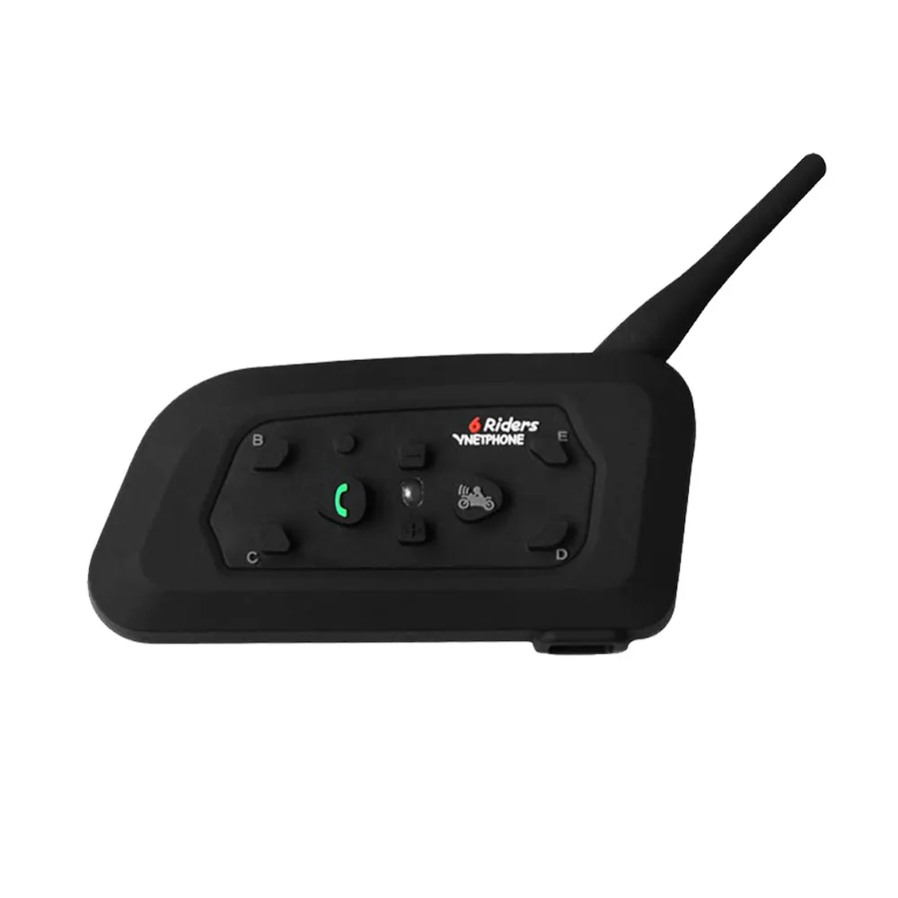 Шлем гарнитура 1200 м водонепроницаемый мотоциклетный шлем Bluetooth Walkie talkie V6 полный