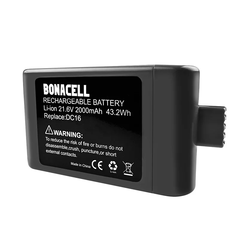 bonacell 21.6V 2.0Ah for Dyson Vacuum Cleaner DC16 BP-01 12097 912433-01 Battery DC16 Animal DC16 Issey Miyake Exclusive L50