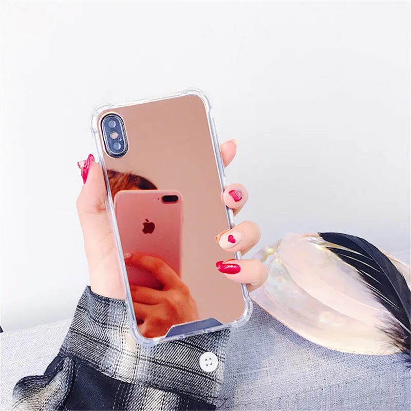 LUDI модный зеркальный жесткий чехол для телефона iphone 7 8 6 6s Plus Противоударная