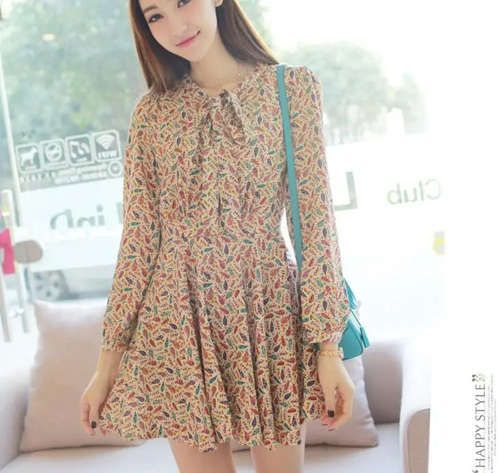 2017 Весна уход загрузки сладкий печати шнуровкой мода кормящих цельнокроеное