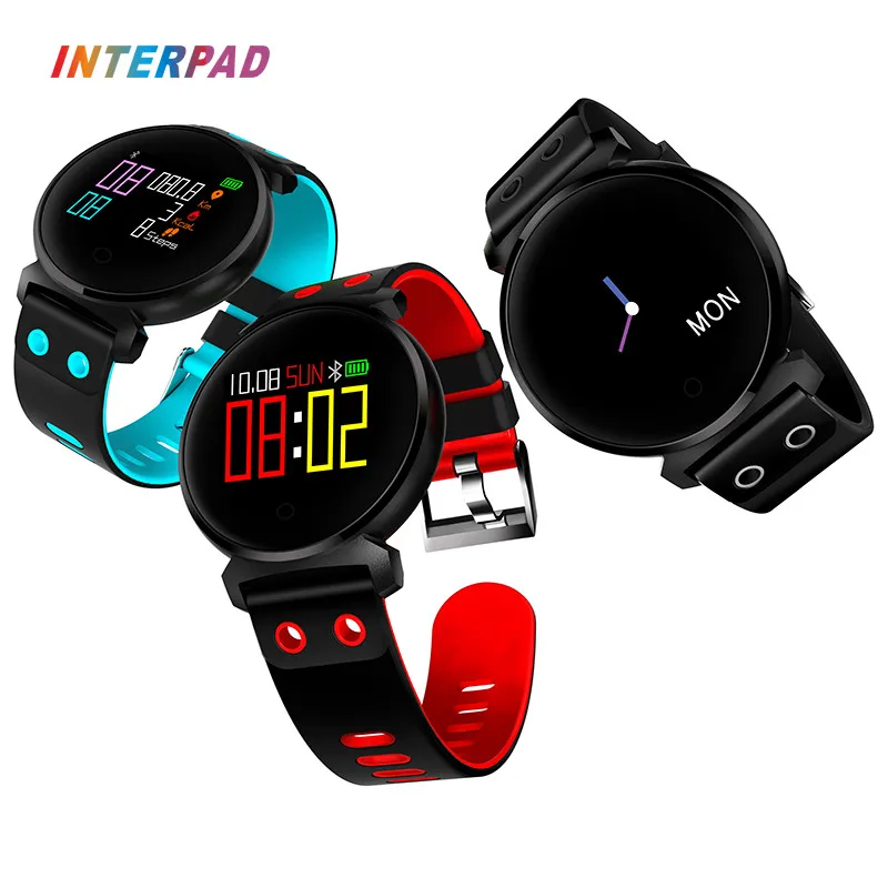 Interpad K2 IP68 профессиональный водонепроницаемый фитнес Браслет Смарт Fitbit Bluetooth часы