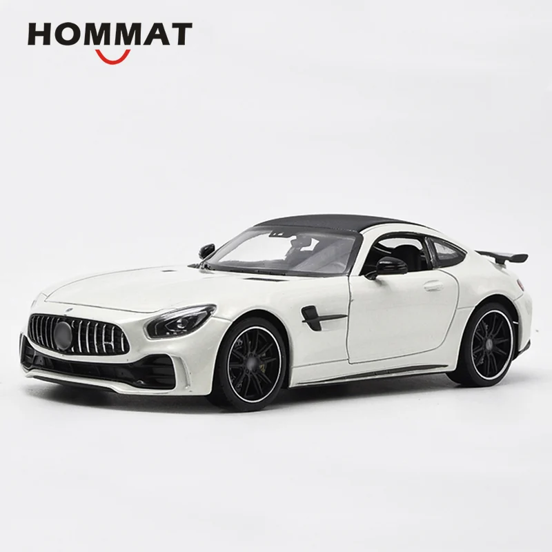 Белый HOMMAT моделирование Welly 1:24 Масштаб AMG GT R GT-R спортивная модель автомобиля из металлического сплава Diecasts& Toy Vehicles модель автомобиля коллекционный подарок - Цвет: Белый