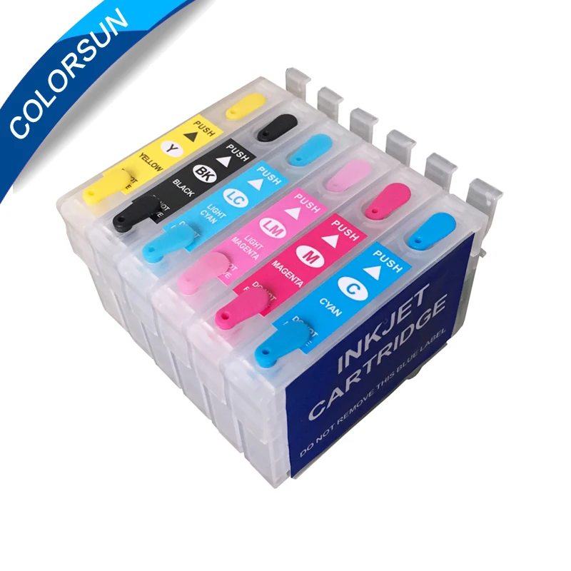 Многоразовый чернильный картридж 81 T0811N для epson R295 фото 1430 Вт RX590 RX610 RX690 RX695 1410 TX659