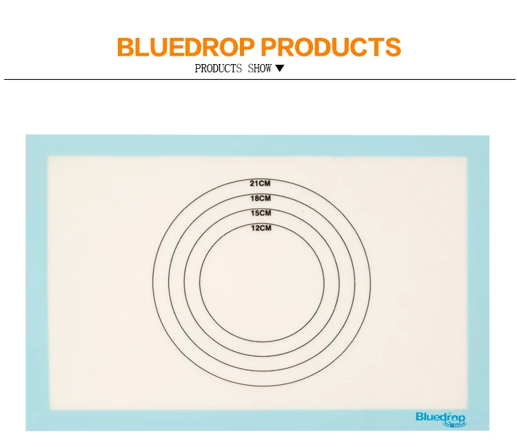 Bluedrop силиконовые формы для выпечки антипригарный коврик для мучных изделий приготовление пищи лист лайнер печь еда пекарня, выпечка листы для духовки 30x45 см