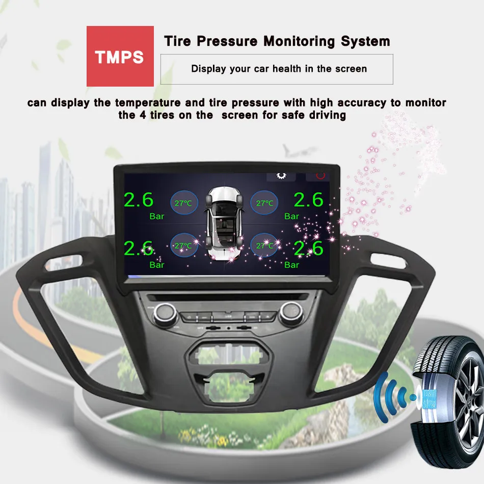 Для Ford Transit Custom 2013-17 автомобильный Радио CD DVD видео плеер gps навигация Sat Nav аудио стерео система Android 9,0