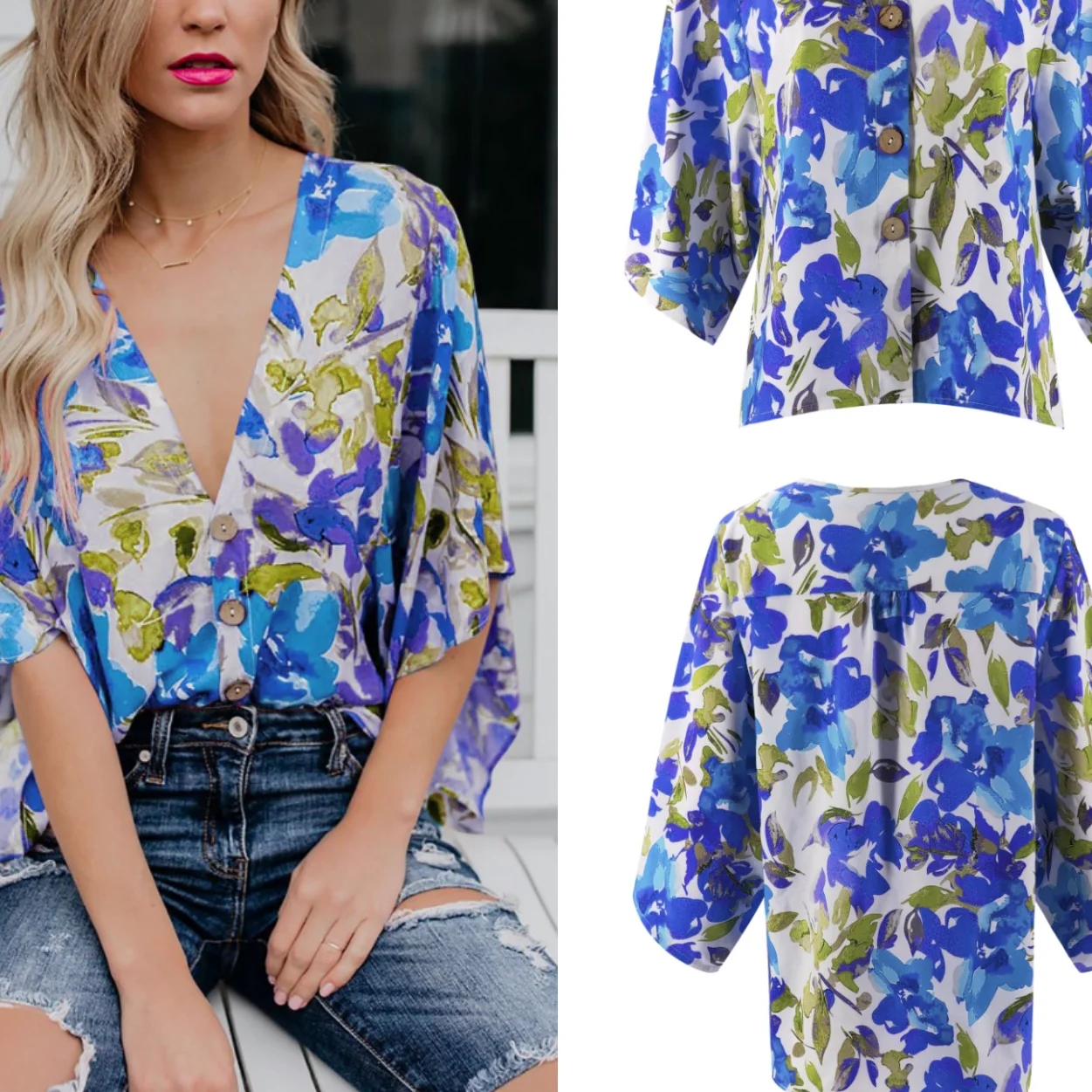 

Women Print Short Sleeve Blouses Shirts 2019 Summer Women Tops Blouse Female Streetwear Printed Blouse Femme