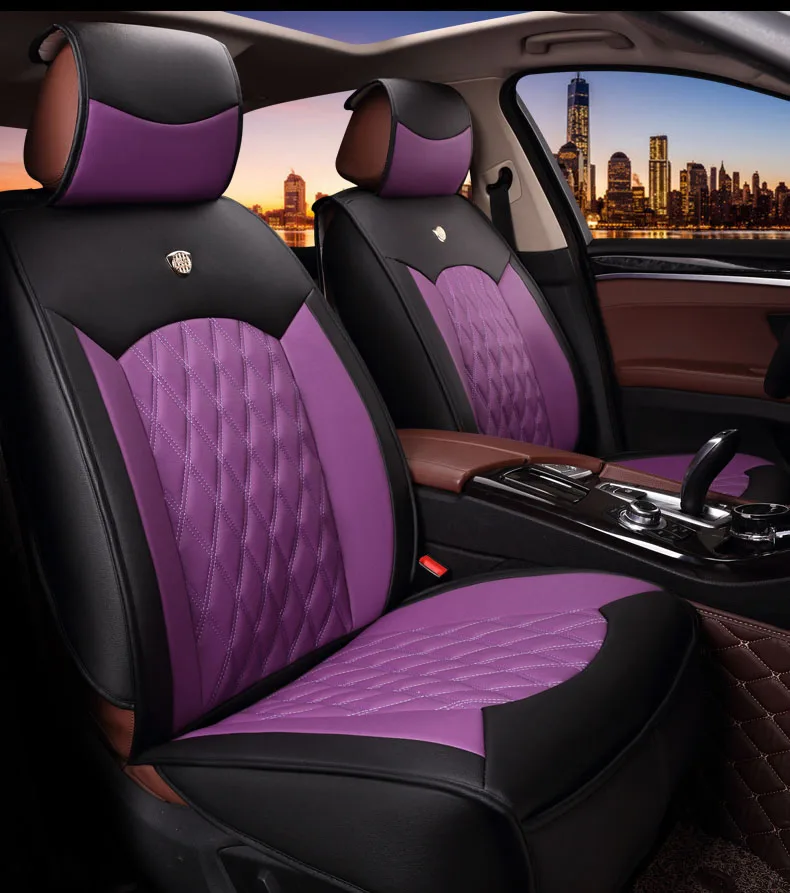 Car Seat Cover Auto Interior Seats Covers Leather for lada 2107 2110 2114 granta kalina largus priora samara vesta