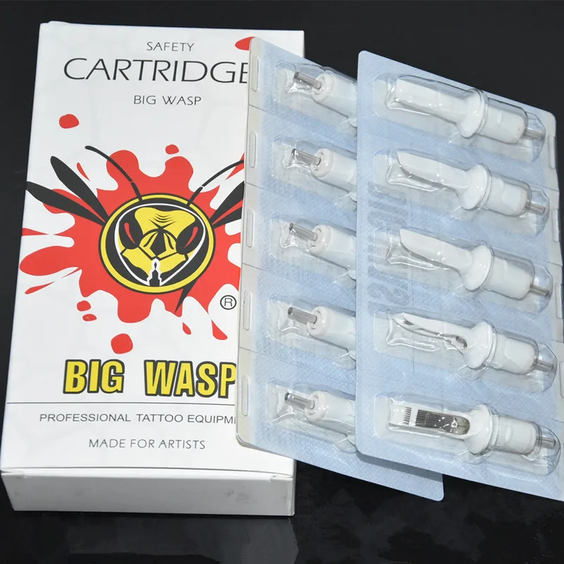 Оригинальный BIGWASP Одноместный Magnums стандартный татуировки иглы картриджи для