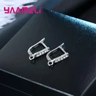 Женские аксессуары из серебра 925 пробы с фианитами, 20 шт. (10 пар)