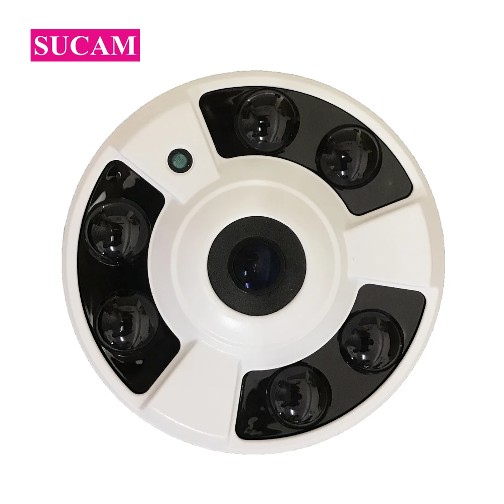 Камера видеонаблюдения SUCAM Fish Eye металлическая камера безопасности 2 МП 6
