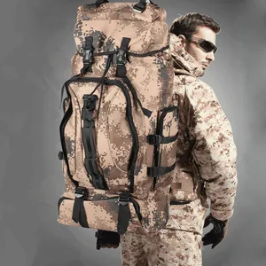 Тактический прочный 90L водонепроницаемый нейлоновый рюкзак, сумка для улицы, военный рюкзак, сумка для спорта, кемпинга, туризма, рыбалки, охоты, сумка