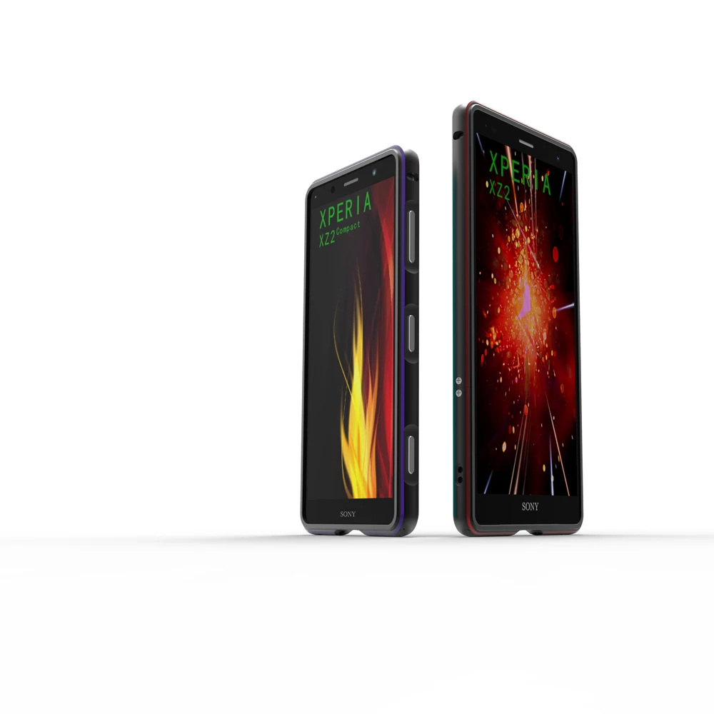 Для sony Xperia XZ3/XZ2 Compact XZ Премиум высокая яркость Алюминиевый металлический бампер чехол
